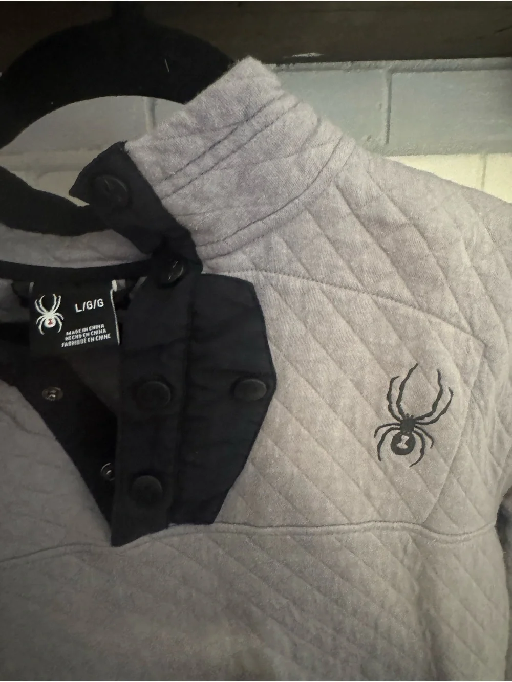 Spyder Men's Quilted Zip Pullover - Picture 2 of 9